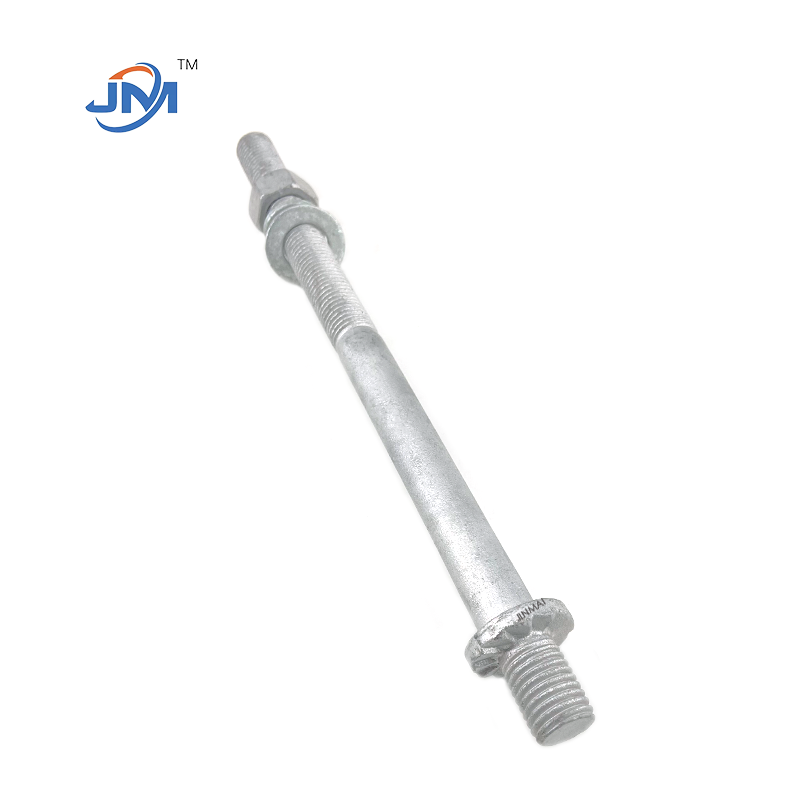 stud bolt with fixing gear ring nut and washer 
