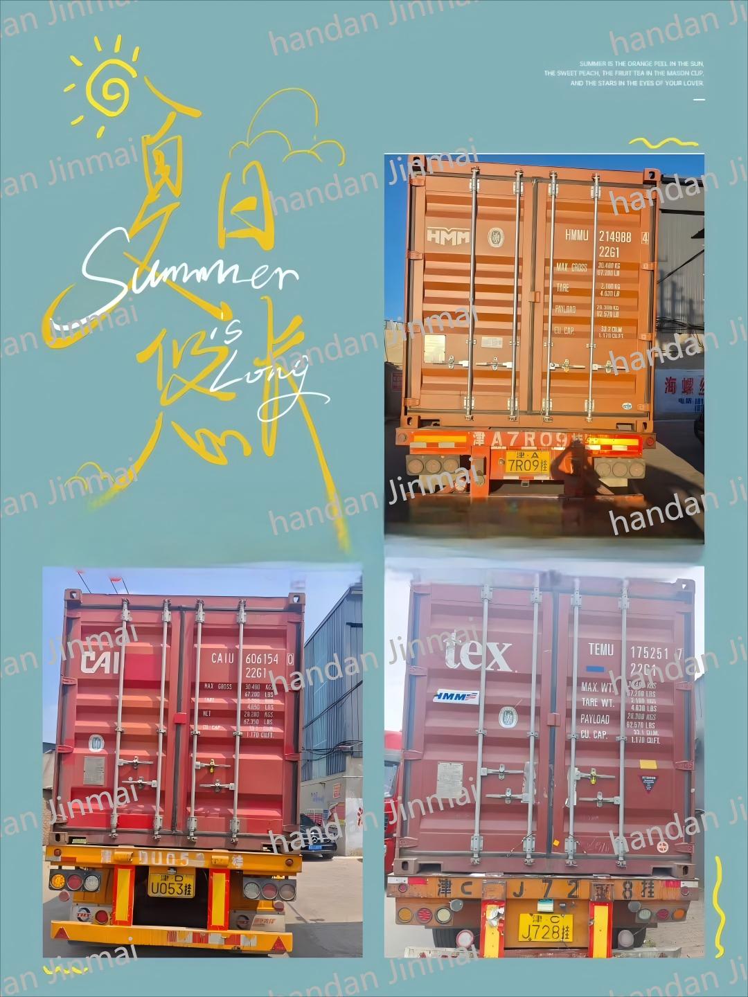 Three containers shipped together