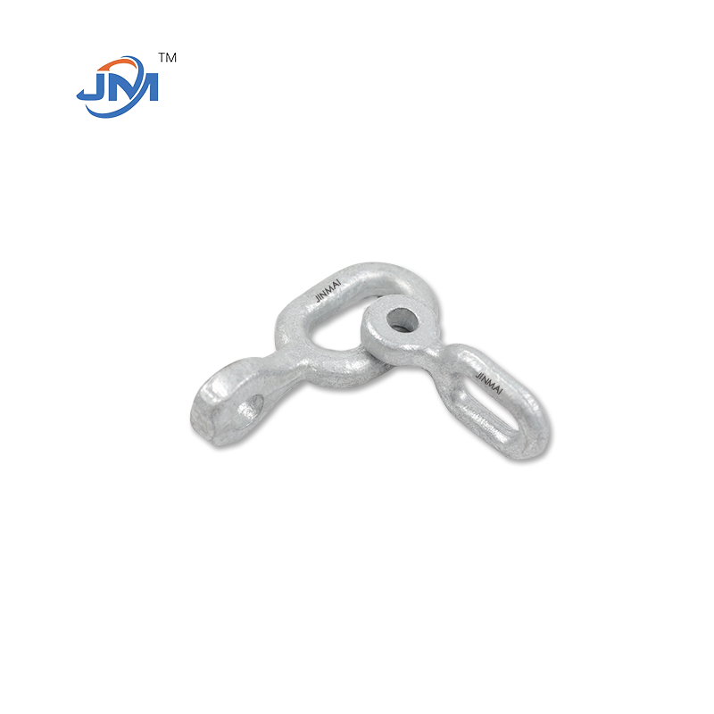 Y type ball eye link fitting for overhead power lines